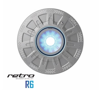 Spa Electrics Retro R6 Series Multi Plus LED Light Kit w/Grey Ring R6CL12R1GMP