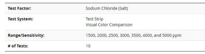 LaMotte Salt Test Strip 10CT Insta-Test - 2998-12