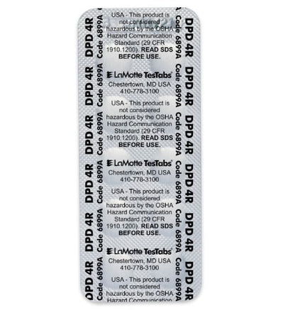 LaMotte Chlorine Dpd #4 Tablet 10PK Sheet - 6899A-M
