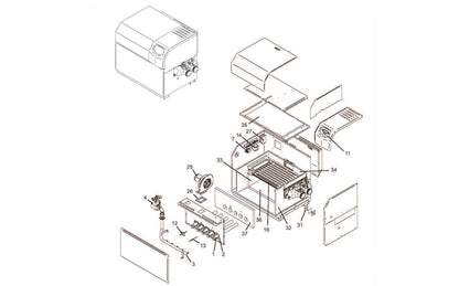 Lochinvar EnergyRite Pool Heater 399k BTU/Hr with Cupro-nickel Heat Exchanger ERN402-A-8009 parts diagram