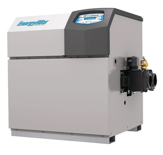 Lochinvar EnergyRite® 100143240 ERN-402-A Natural Gas Pool and Spa Heater 399K BTU; 120/240V, Cast Iron Header, Copper Tubing