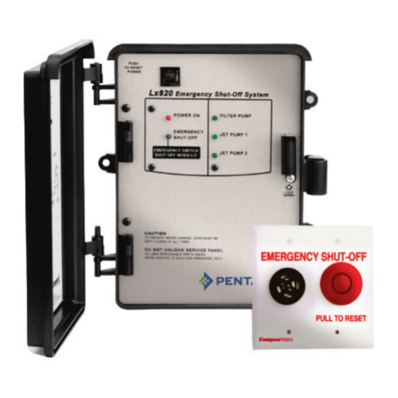 Pentair LX80 & LX820 Control Systems, Emergency Shut-off System, Jet Booster Pump, 115 V,2 HP, 5' ft, Wall-mount