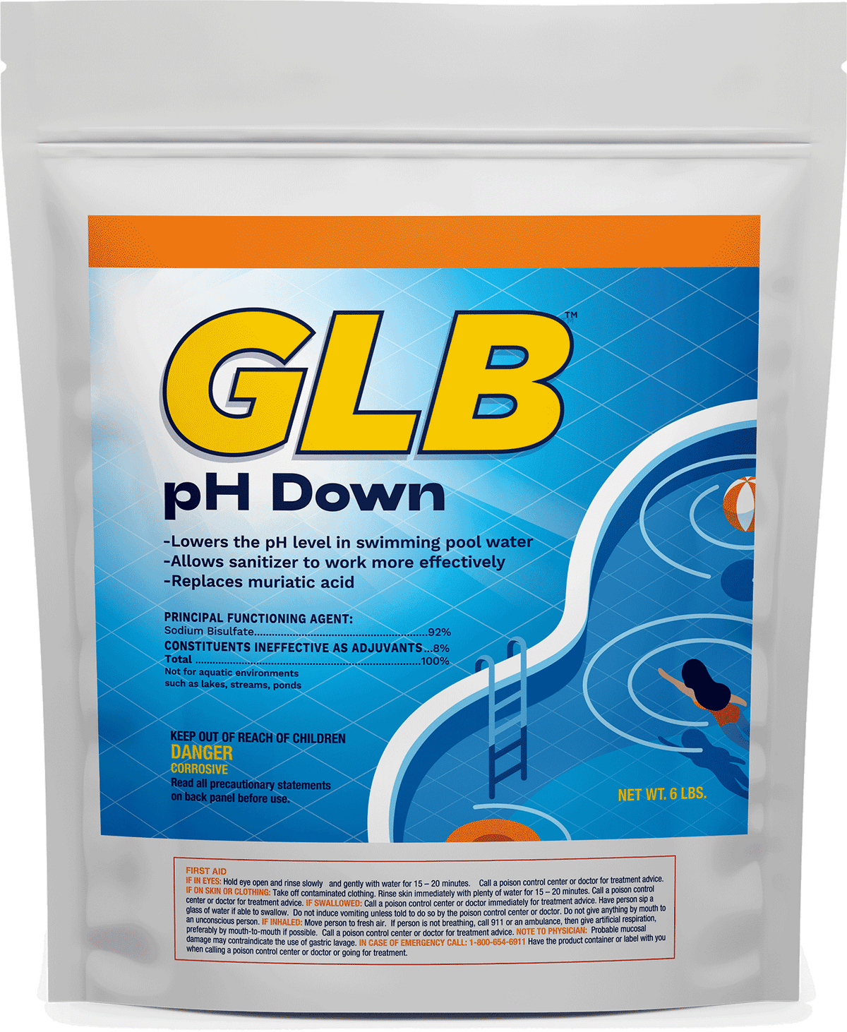 GLB pH Down 2.5 lb Bag 12/Case | 71252A