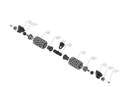 Maytronics Dolphin Explorer E70 Robotic Pool Cleaner 99996712-XP parts diagram