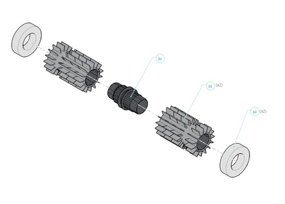 Maytronics Dolphin Explorer E70 Robotic Pool Cleaner 99996712-XP parts diagram
