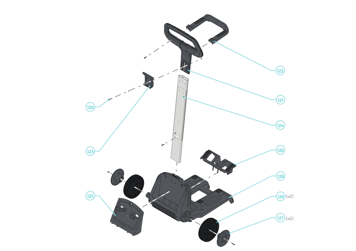 Maytronics Dolphin Explorer E70 Robotic Pool Cleaner 99996712-XP parts diagram