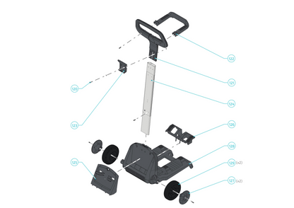 Maytronics Dolphin Explorer E70 Robotic Pool Cleaner 99996712-XP parts diagram