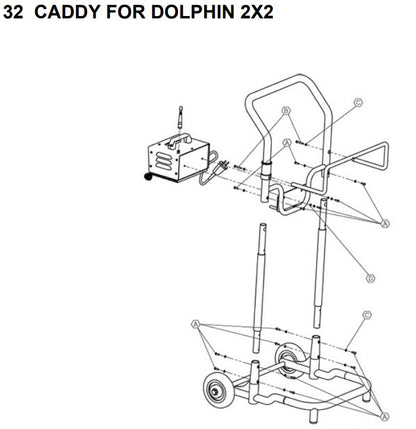 Maytronics Dolphin Wave 60 Robotic Pool Cleaner 24 VDC 99991060-US parts diagram