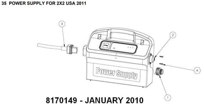 Maytronics Dolphin Wave 60 Robotic Pool Cleaner 24 VDC 99991060-US parts diagram