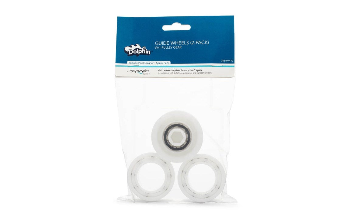 Dolphin Maytronics 2 Guide Wheels W/ 1 Pulley Gear - 3884997-R3