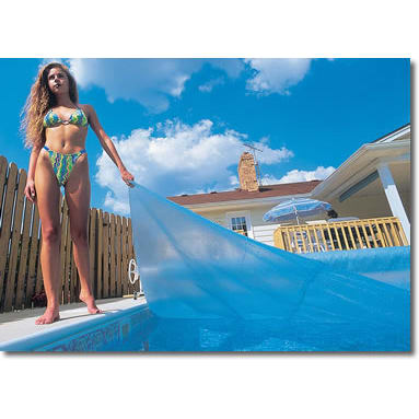 Midwest 12' x 12' Square Solar Cover, Blue/Blue - 5 Year