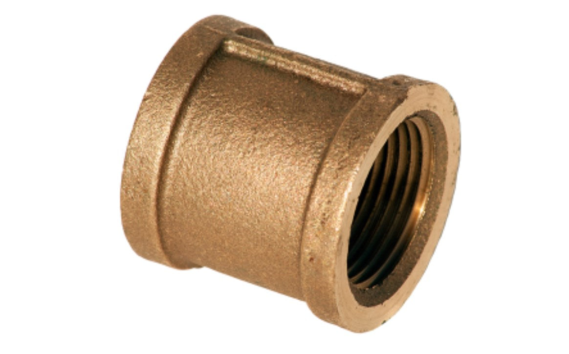 Merit Brass Coupling .5" Brass Threaded - X111-08