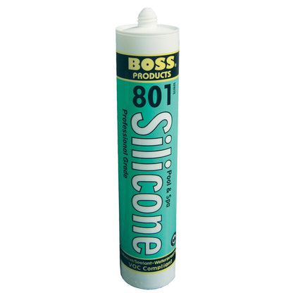 Boss 801 Silicone Adhesive 9.5OZ White - 142314