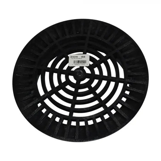 10" Round HDPE Black Flat Grate | NDS1040
