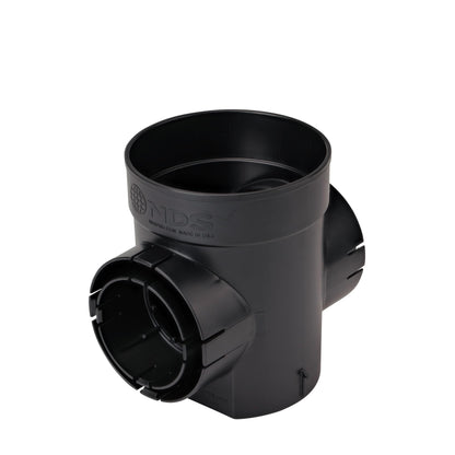 NDS Locking Outlet, 6" 2-Outlet Black Double For Spee-D Basins 10/Pack | 201