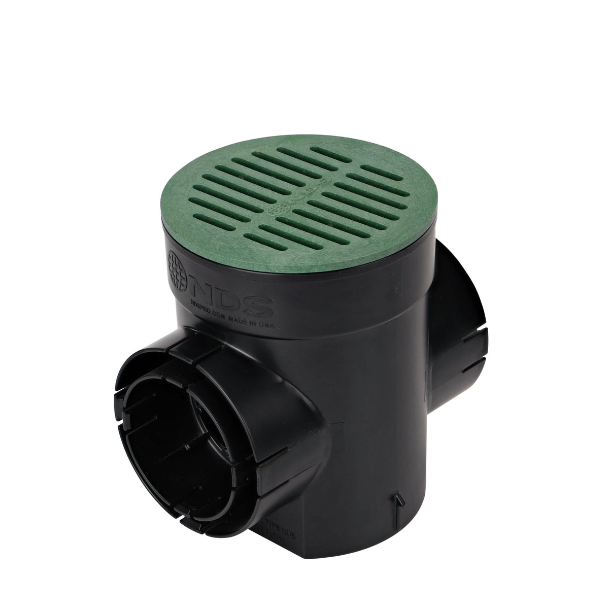 NDS Locking Outlet, 6" 2-Outlet Black Double For Spee-D Basins 10/Pack | 201