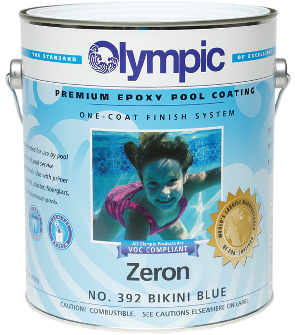 Olympic Kelley Tech **use V#132424** Zeron 1 Catalyst/ 1 Paint Gal Bikini Blue - 392 G
