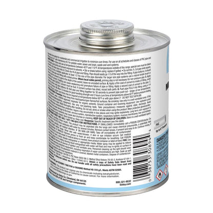 Oatey PVC Cement Rain-R-Shine Blue Quart | Oty30894