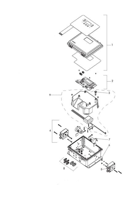 Pentair IntelliChem Commercial Chemical Controller 523478 parts diagram