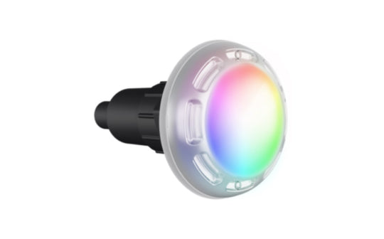 PAL Lighting 5-2/5" Multi-Color Fiberglass Pool and Spa Light with 80' Cord and Plug - 64-EGF-80