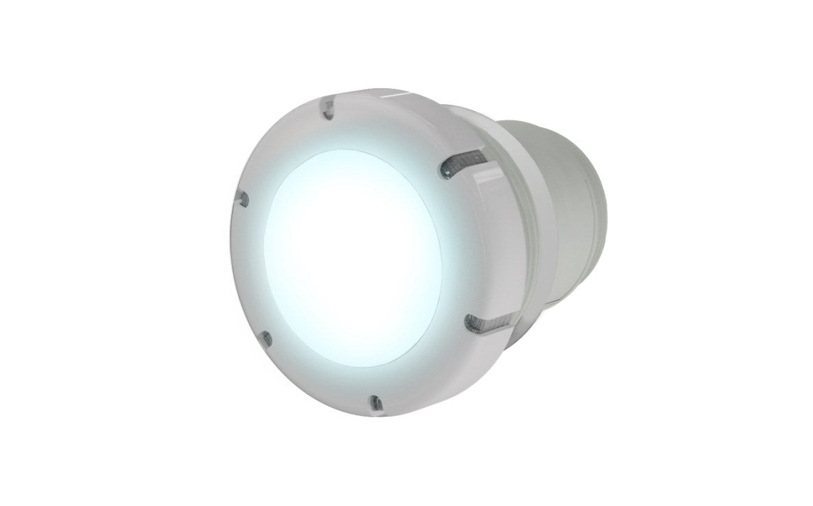 PAL Lighting Treo Retro Cool White Concrete Nicheless Light with 80' Cable and Plug - 64-EGTV2CW-80