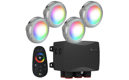 PAL Lighting 3 1/3" 65W Treo Max Multi-Color 4 Light Pack with WiFi - 64-EGTMXPK4-WIFI