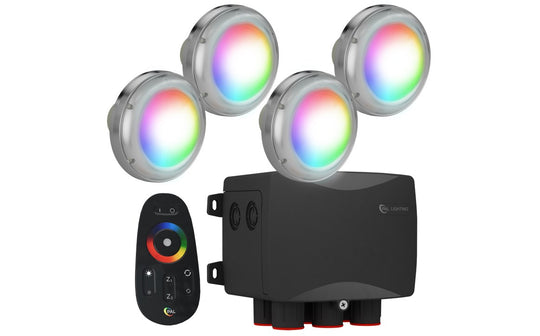 PAL Lighting 3 1/3" 65W Treo Max Multi-Color 4 Light Pack with WiFi - 64-EGTMXPK4-WIFI