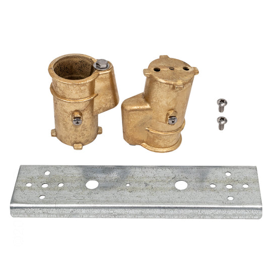 Permacast 8" O.C. Handrail Anchor Set 4" Bronze Anchors - PC-4008-BC