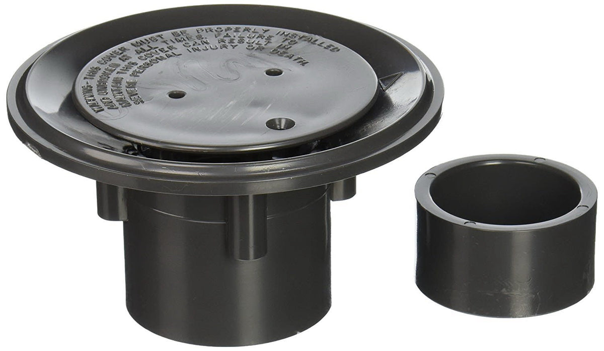 Pentair Floor Inlet Fittings 2" Slip with 1-1/2" Slip Bushing, Gray | 08417-0100