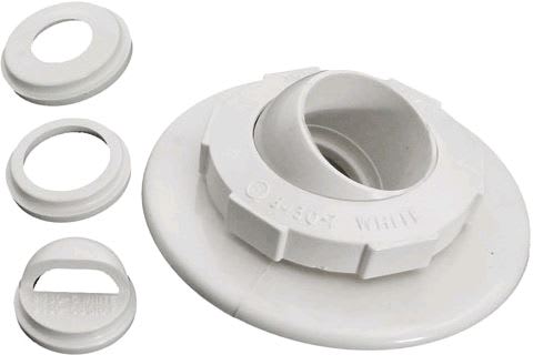Pentair Water Pool and Spa Inc Eyeball Insider Inlet Fitting 1.5" Slip White - 08434-0000