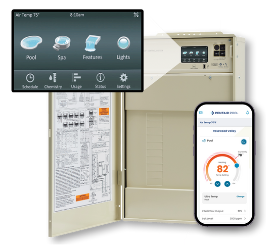 Pentair Intellicenter Load Center System With I5PS Personality Kit & Intellichlor Plus40 SCG With IntelliValves And HPW