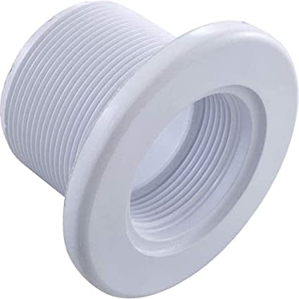 Pentair Return Fittings, Long Body, 1-1/2" Threaded x 1-1/2" Socket, White, Gunite | 542402