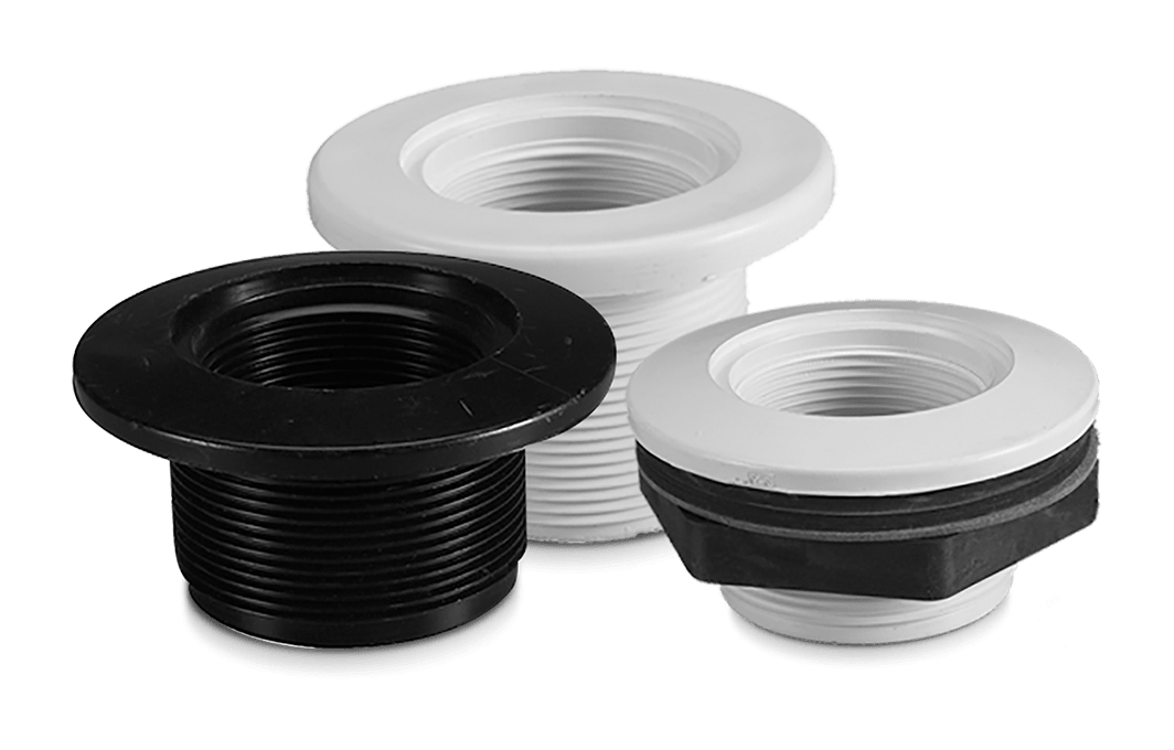 Pentair Return Fittings, Standard Body, 1-1/2" Threaded x 1-1/2" Socket, White, Vinyl | 542429