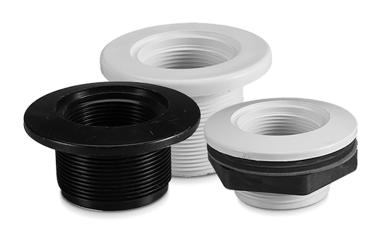 Pentair Return Fittings, Standard Body, 1-1/2" Threaded x 1-1/2" Socket, White, Vinyl | 542429