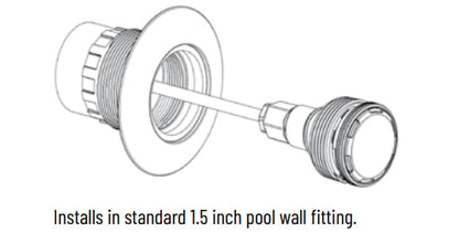 Pentair MicroBrite White LED Pool Light, 12 W, 12 V, 50' Cord, 3.5" Long | 620428