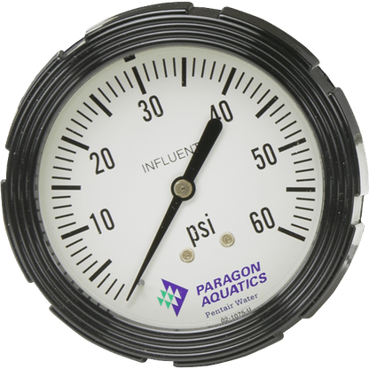 Pentair Paragon Aquatics Influent Pressure Gauge Stark - B4615