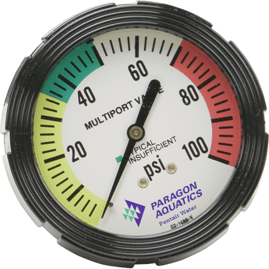 Pentair Paragon Aquatics Multiport Pressure Gauge Stark - B4617