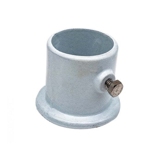 Permacast 1.5" White Aluminum Deck Anchor Flange, 3 Hole - PF-2115-L