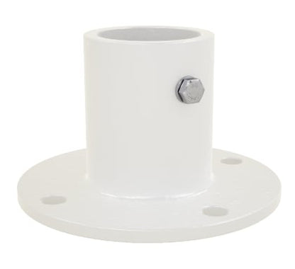 Perma-Cast 5 1/4" Slide Deck Flange 1.90" Tube White Aluminum | PF-3119