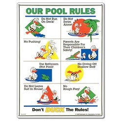 Poolmaster Duck Animation Sign 18"x24" - 41339