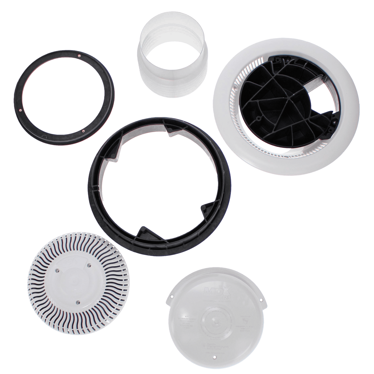 Paramount MDX-R3 Drain without Sump for Adjustable Concrete with SDX2, White | 004262823401
