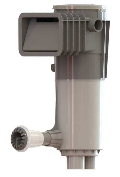 Paramount ParaskimV Venturi Skimmer Without Deck Ring & Lid, Includes Return Guard Assembly, Gray Throat, Concrete Pools | 004702100200