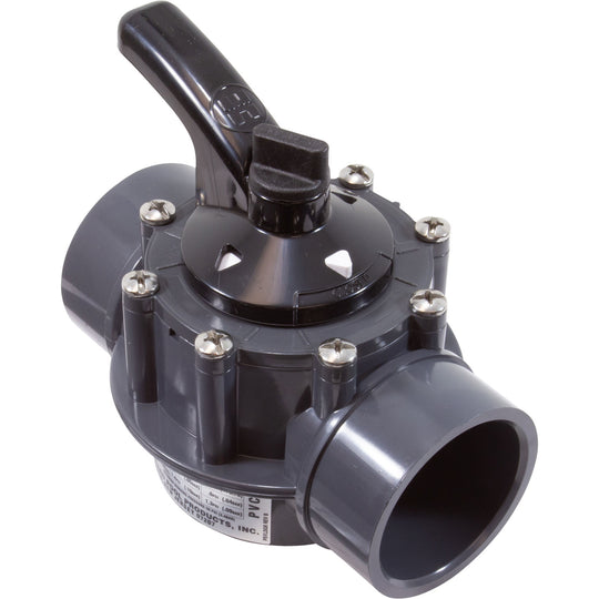 Hayward 2" x 2.5" 2-Way PVC Check Diverter Valve, Dark Gray - PSV2S2DGR
