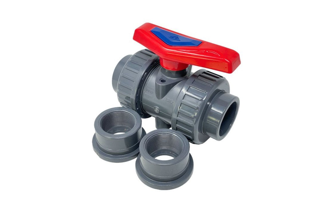 PurAqua 1.5" True Union Ball Valve Sxs - VLV-P200U-015