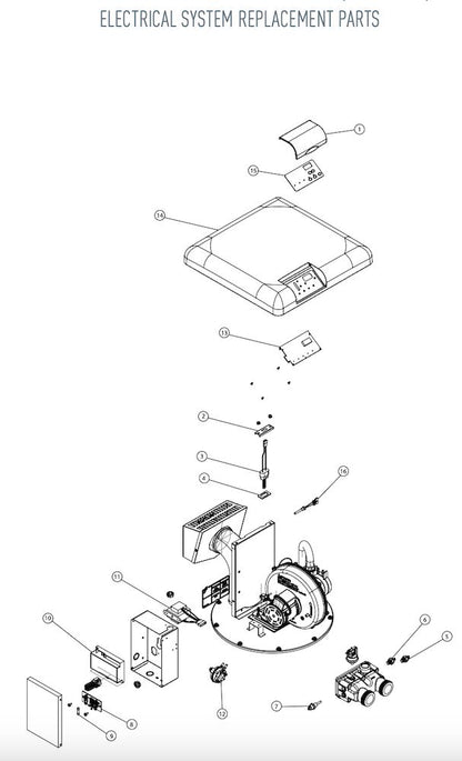 Pentair MasterTemp 125 Heater with Cord 125K BTU Liquid Propane EC-462025 parts diagram