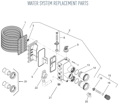 Pentair MasterTemp Natural Gas Heater 400K BTU EC-462028 parts diagram