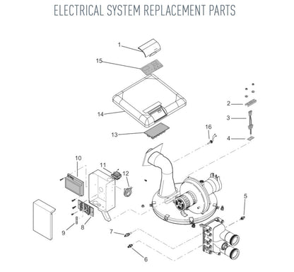 Pentair MasterTemp Natural Gas Heater 400K BTU EC-462028 parts diagram