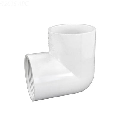 Westlake Pipe & Fittings Elbow, 2" Slip x FPT White PVC Schedule 40 90 Degree - 407020