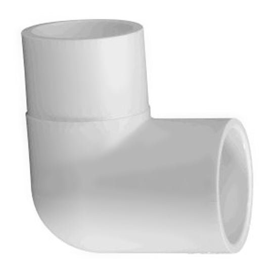 Westlake Pipe & Fittings Street Elbow, 1/2" Spigot x Slip White PVC Schedule 40 90 Degree - 409005BC