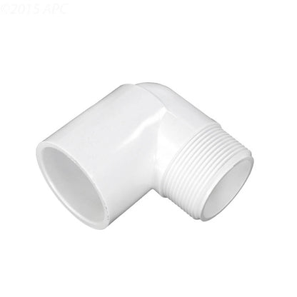 Westlake Pipe & Fittings Street Elbow, 1-1/2" MPT x Slip White PVC Schedule 40 90 Degree - 410015